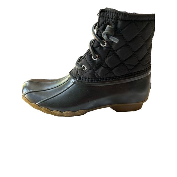 Sperry Unisex-Child Saltwater Boots SZ 5 - Black - Picture 1 of 9